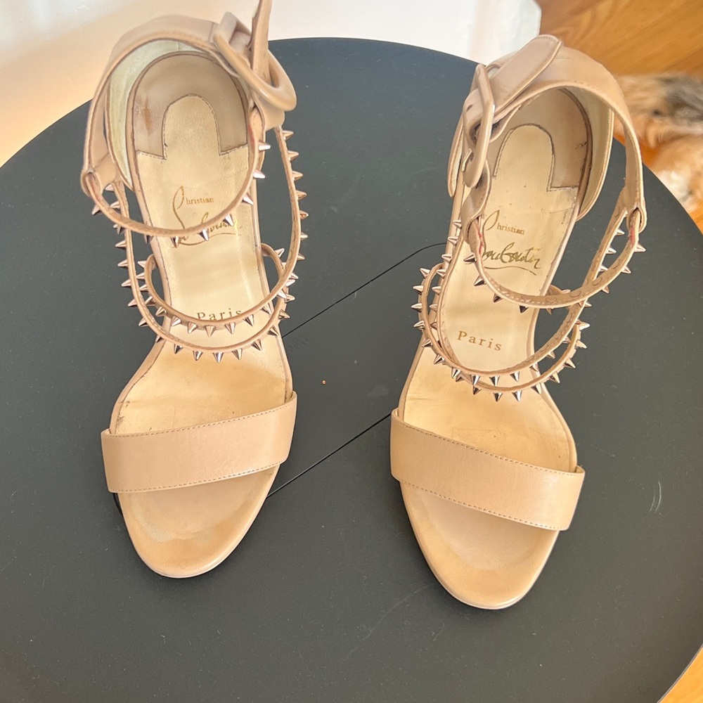 Christian Louboutin  - Choca Lux Platform sandal - 120mm - Leather Blush